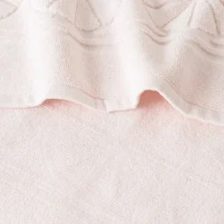 Tapis De Bain|Carré Blanc Tapis de bain coton Lotus rosée