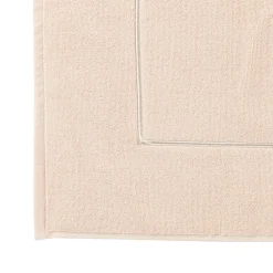 Tapis De Bain|Carré Blanc Tapis de bain coton Pampa II beige