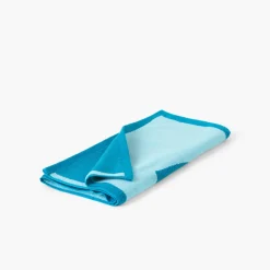 Tapis De Bain|Carré Blanc Tapis de bain coton Récif lagon