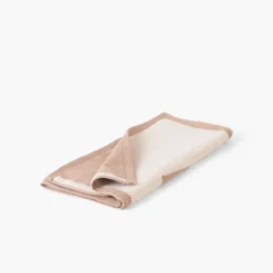 Tapis De Bain|Carré Blanc Tapis de bain coton Récif sable