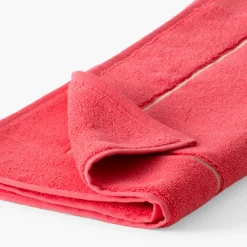 Tapis De Bain|Carré Blanc Tapis de bain coton Rosella coquelicot