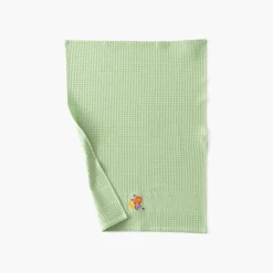Torchons & Essuie-mains|Carré Blanc Torchon coton nid d'abeille Joya vert prairie