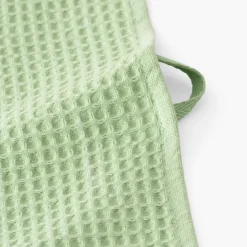 Torchons & Essuie-mains|Carré Blanc Torchon coton nid d'abeille Joya vert prairie