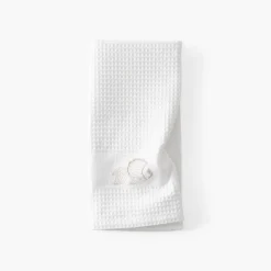Torchons & Essuie-mains|Carré Blanc Torchon coton nid d'abeille Mykonos blanc