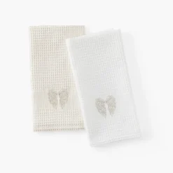 Torchons & Essuie-mains|Coffrets Cadeaux|Carré Blanc Torchon de cuisine coton Angel écru