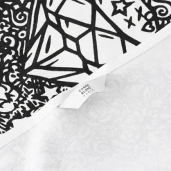 Torchons & Essuie-mains|Coffrets Cadeaux|Carré Blanc Torchon de cuisine coton Jakè x noir