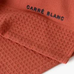 Torchons & Essuie-mains|Carré Blanc Torchon de cuisine coton Signature terre cuite