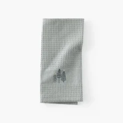 Torchons & Essuie-mains|Coffrets Cadeaux|Carré Blanc Torchon de cuisine coton Sousbois kaki