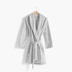 Coffrets Cadeaux|Robes De Chambre Femme|Carré Blanc Veste polaire femme Elena gris clair